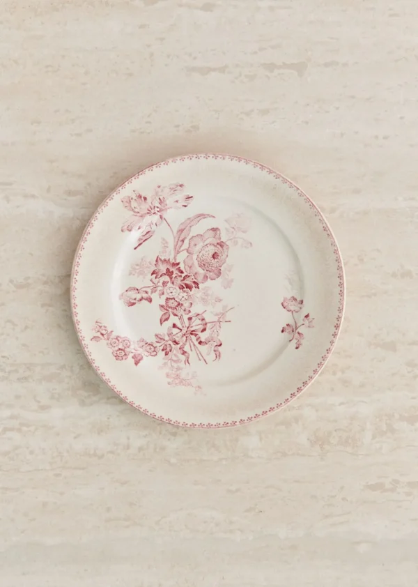 Assiettes à Dessert Anciennes, Crème Fleuries-Sezane Shop