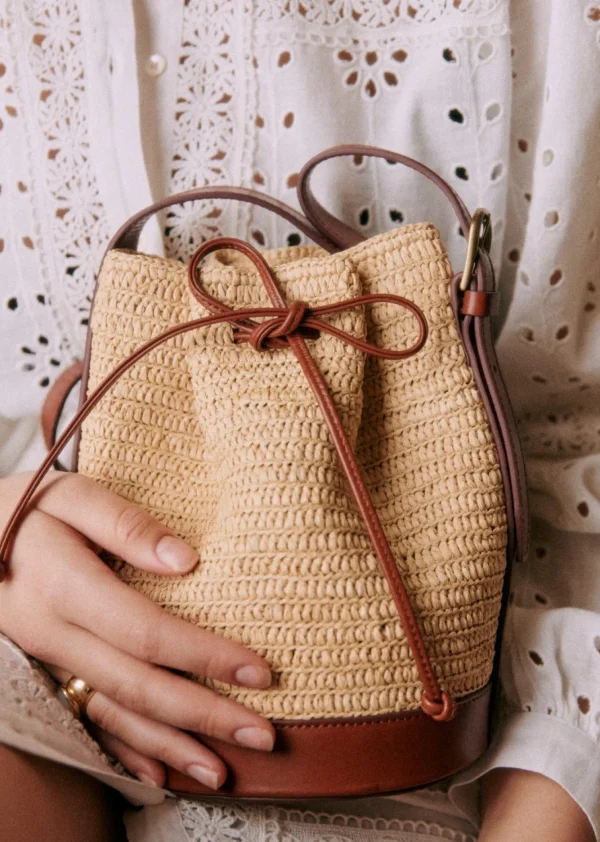 Bourse Mini Farrow Raphia-Sezane Hot