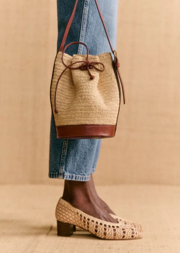 Bourse Mini Farrow Raphia-Sezane Hot