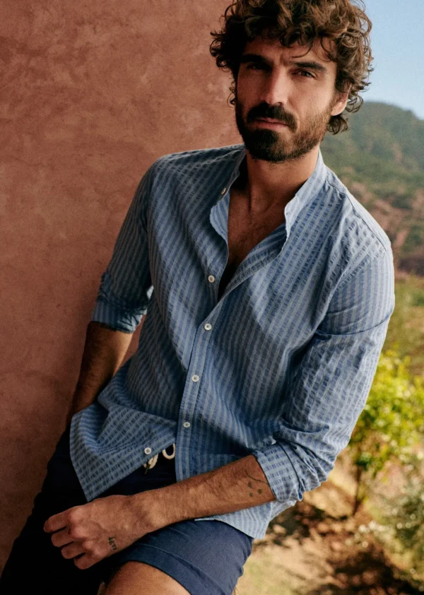Chemise Benny Seersucker-Sezane New