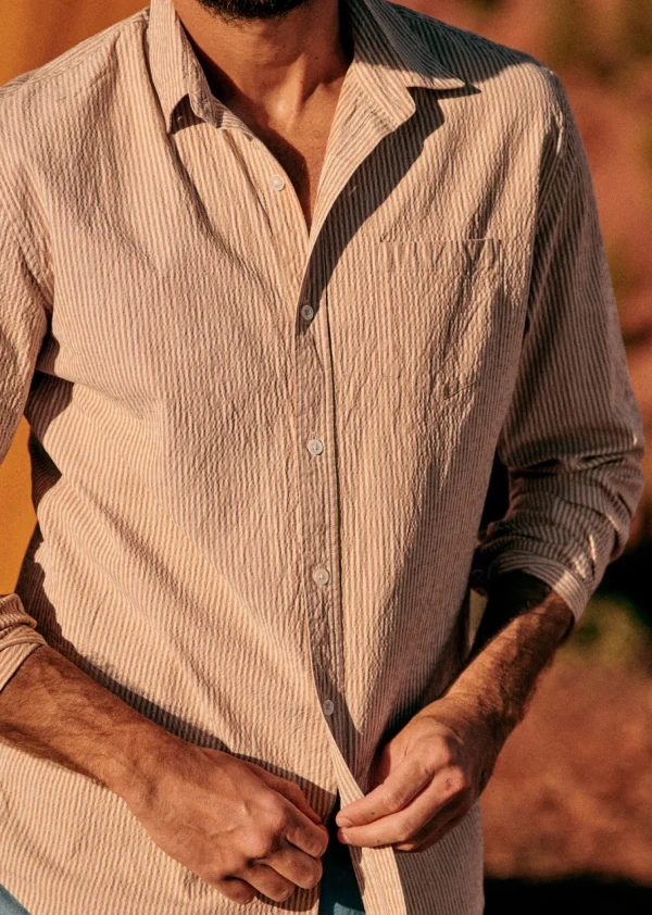 Chemise Charlie Seersucker-Sezane Cheap
