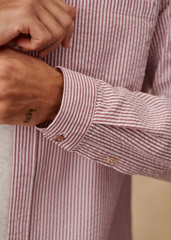 Chemise Charlie Seersucker-Sezane Cheap