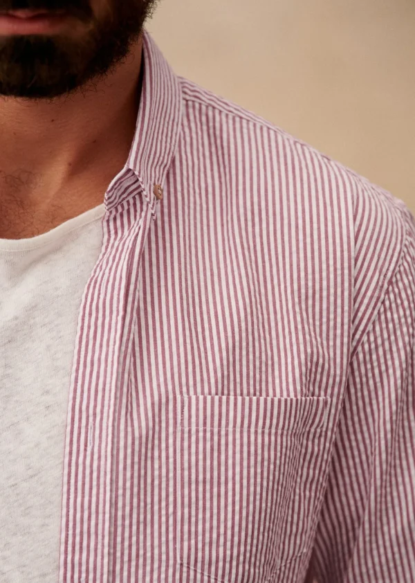 Chemise Charlie Seersucker-Sezane Cheap