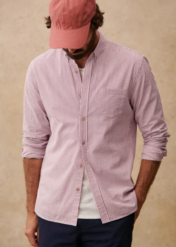 Chemise Charlie Seersucker-Sezane Cheap