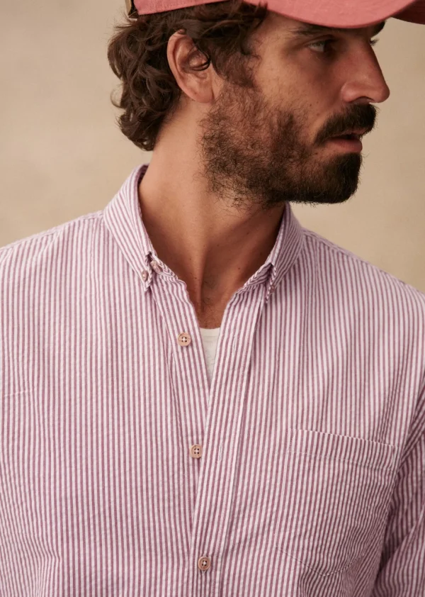 Chemise Charlie Seersucker-Sezane Cheap
