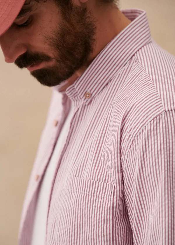 Chemise Charlie Seersucker-Sezane Cheap