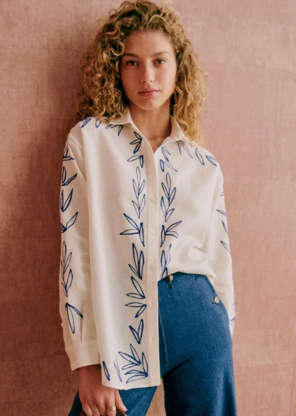 Chemise Maxy - Sézane X Roberto Ruspoli-Sezane Cheap