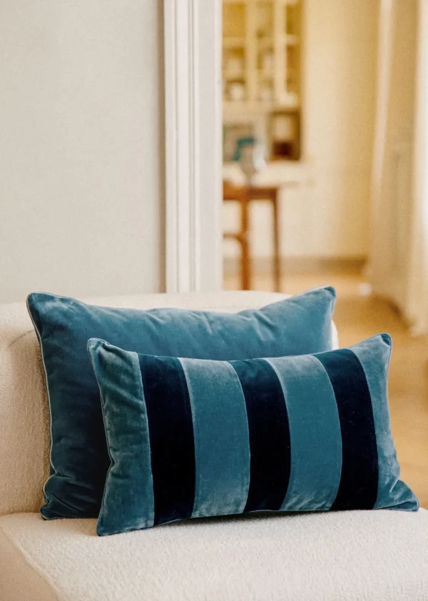 Coussin Rayures Velours - Petit Modèle-Sezane Flash Sale