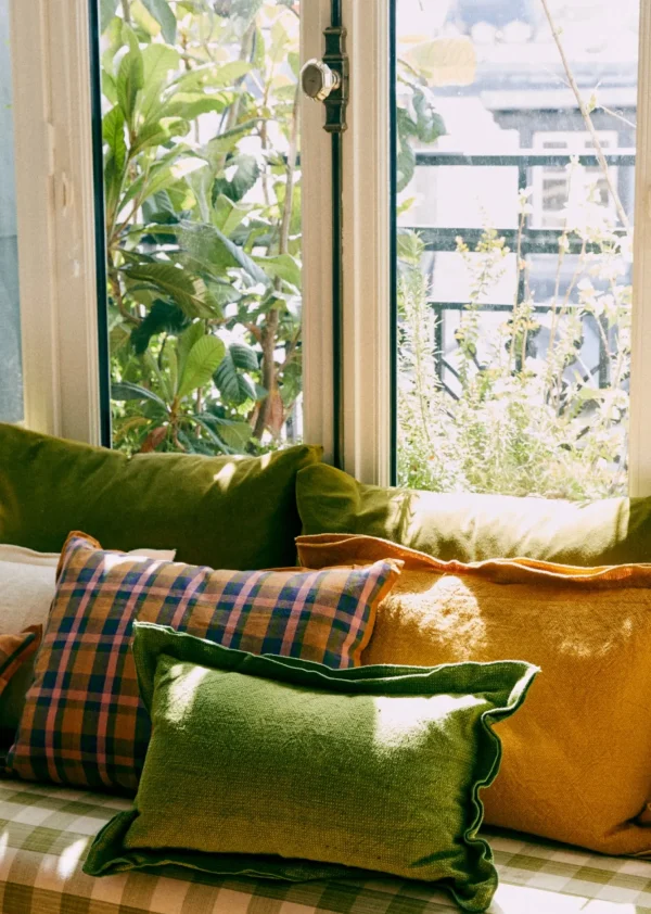 Coussin Tissé Madras -  Grand Modèle-Sezane Cheap