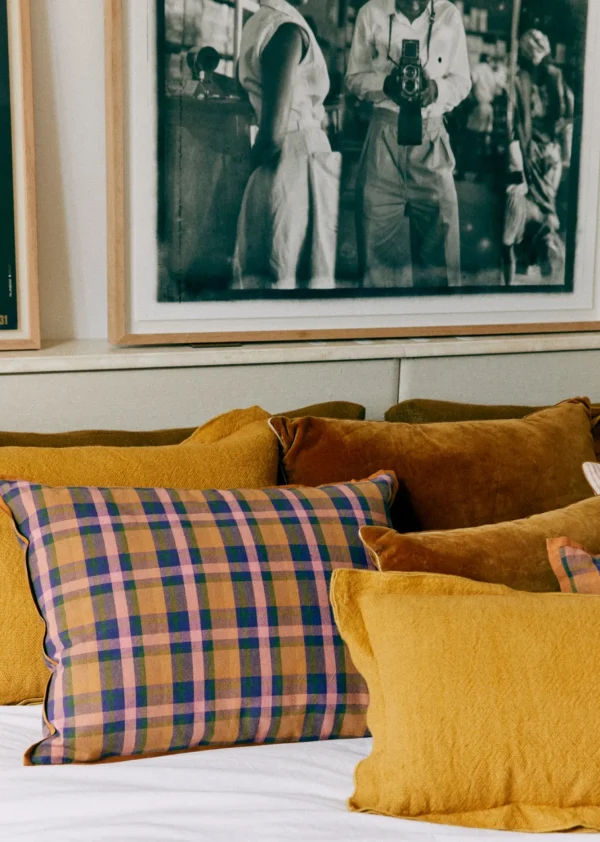Coussin Tissé Madras -  Grand Modèle-Sezane Cheap