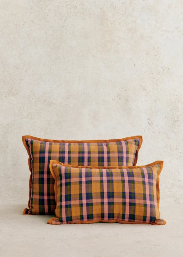 Coussin Tissé Madras -  Petit Modèle-Sezane Shop