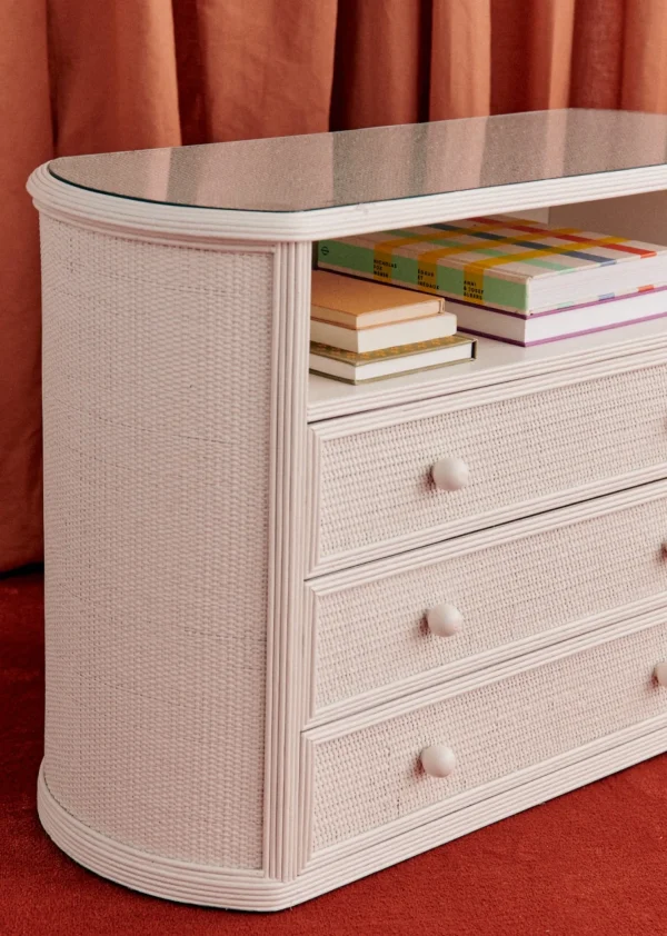 Ensemble De Chambre Vintage En :  porte Manteau, Commode Et Miroir-Sezane Online