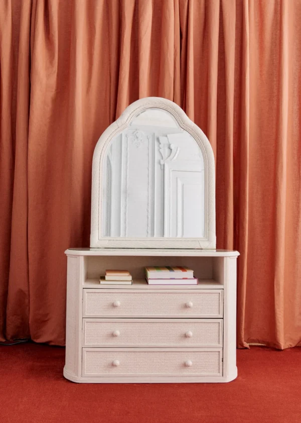 Ensemble De Chambre Vintage En :  porte Manteau, Commode Et Miroir-Sezane Online