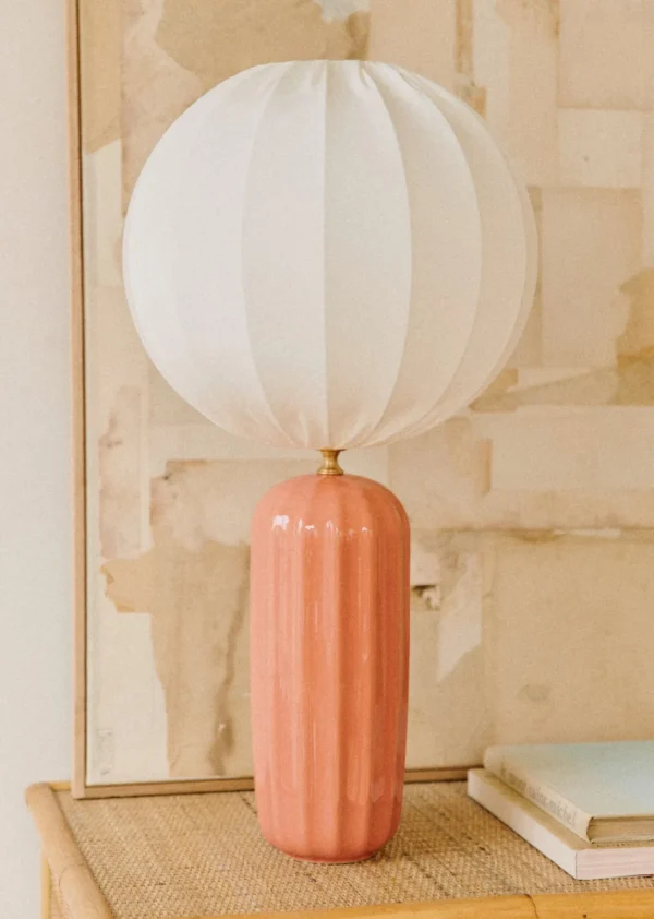 Lampe Traviata Grand Modèle - Rose Amalfi-Sezane Clearance