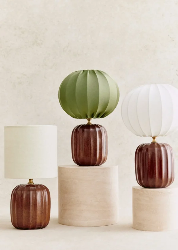 Lampe Traviata Petit Modèle - Acajou-Sezane Hot