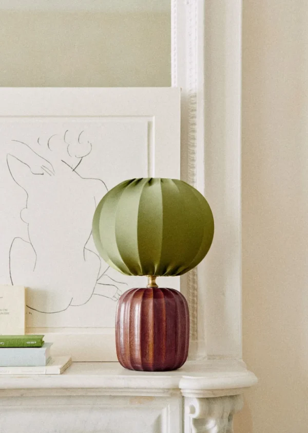 Lampe Traviata Petit Modèle - Acajou-Sezane Hot