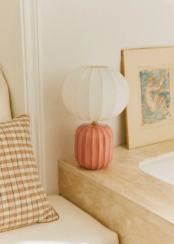 Lampe Traviata Petit Modèle - Rose Amalfi-Sezane Online