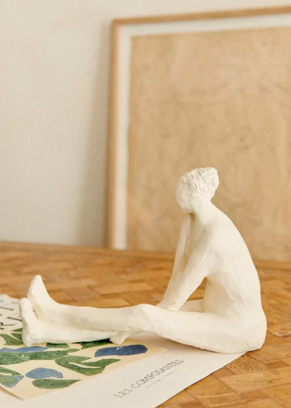 Sculpture Guénolée Courcoux - Femme Jambes Allongées Grand Modèle-Sezane Cheap