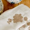 Set De 4 Serviettes - Fleurs Brodées-Sezane Store