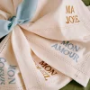 Set De 4 Serviettes - Les Mots Brodés-Sezane Sale
