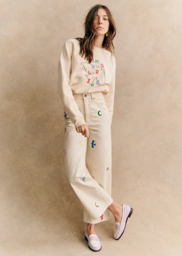 Sweat-Shirt Amour Libre Oiseau - Sézane X Pangea-Sezane New