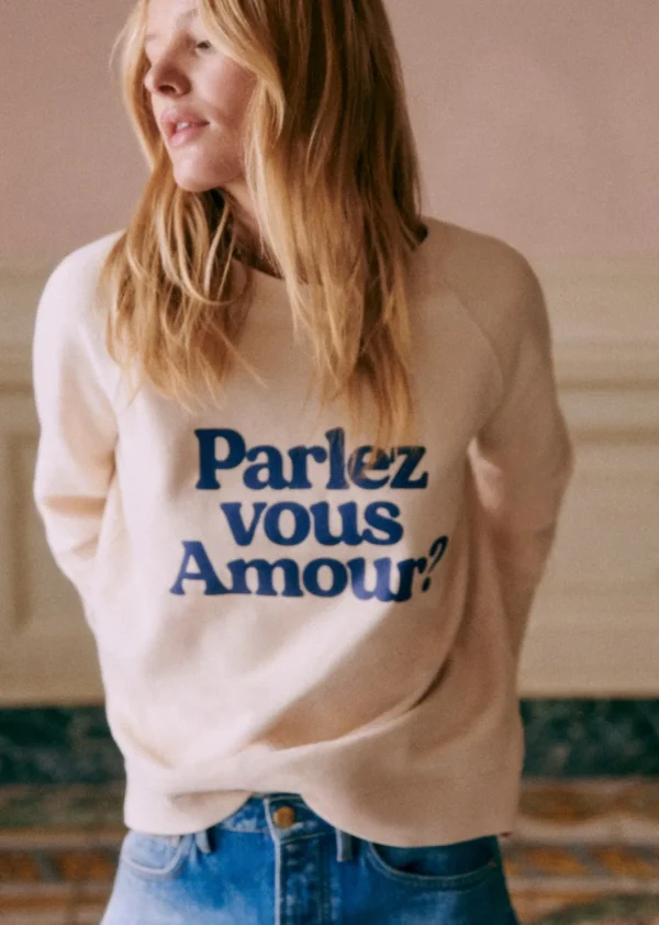 Sweat-Shirt Parlez Vous Amour - Création Solidaire-Sezane Online