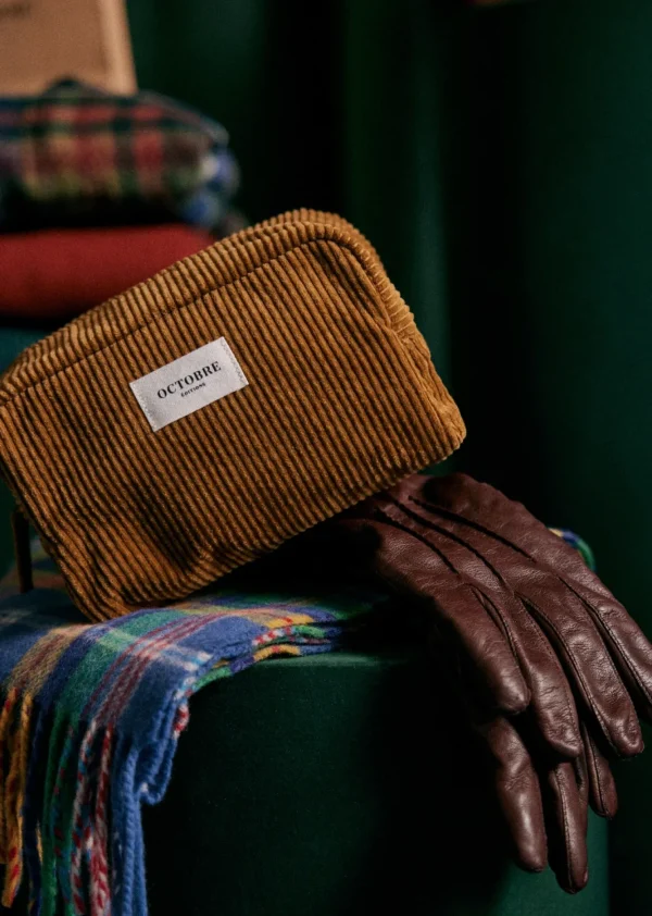 Trousse De Toilette Twyman Velours Côtelé-Sezane Shop