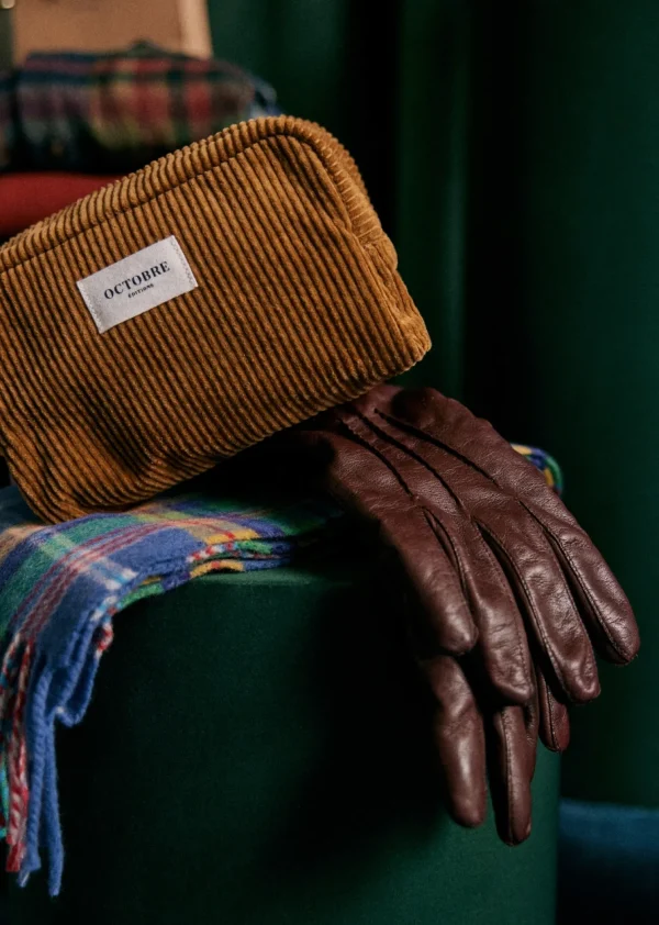 Trousse De Toilette Twyman Velours Côtelé-Sezane Shop