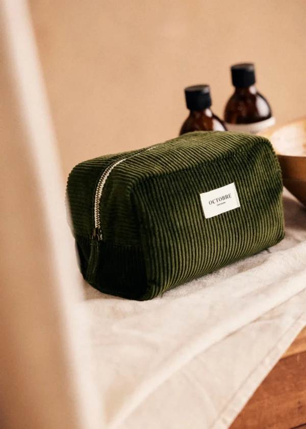 Trousse De Toilette Twyman Velours Côtelé-Sezane Shop