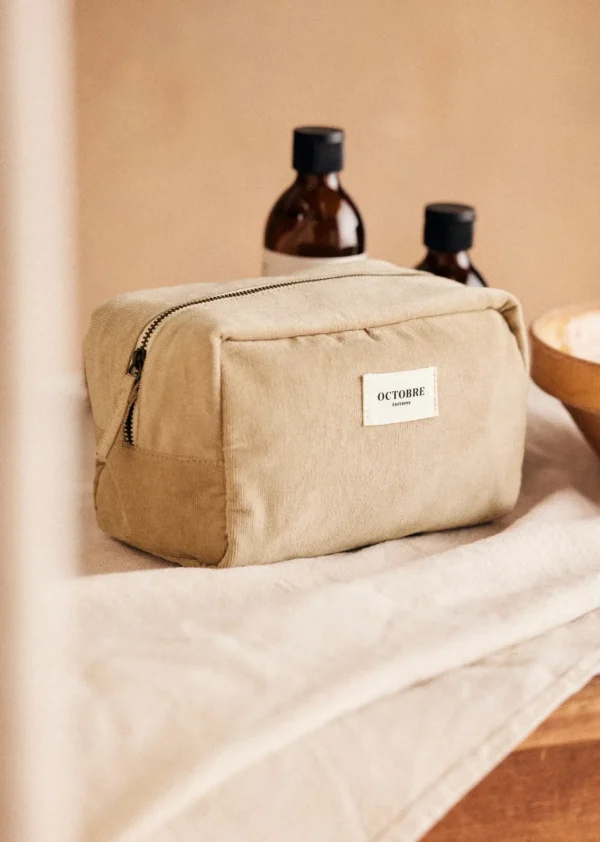 Trousse De Toilette Twyman Velours Côtelé-Sezane Shop