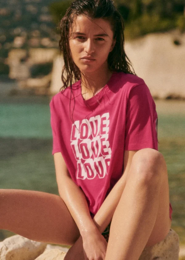 T-Shirt Love Love Love-Sezane Best Sale