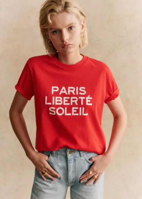 T-Shirt Paris Liberté Soleil-Sezane Hot